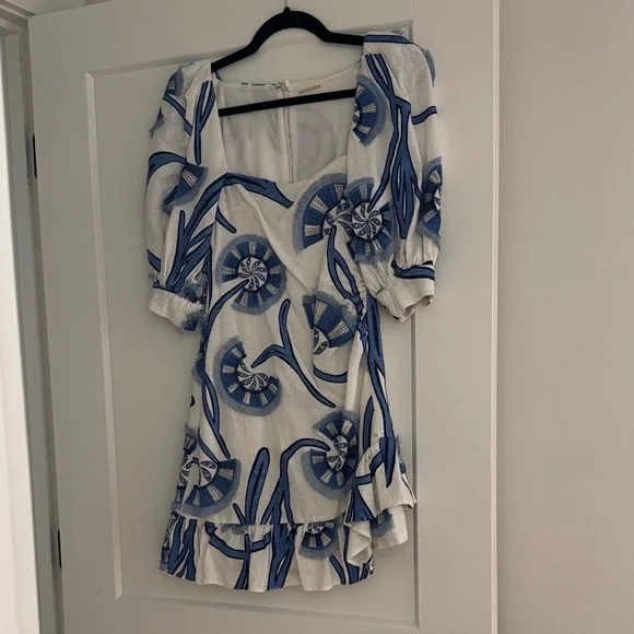 Alexis Blue and White Mini Dress